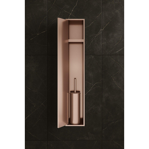 Hotbath &MORE Inbouw nis & borstelgarnituur - 16x60x12.6 cm - PVD - geborsteld koper SW1245661
