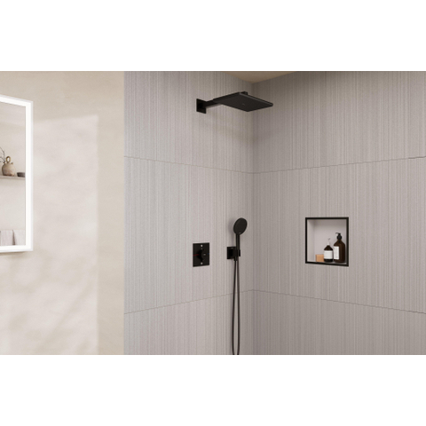 Hansgrohe Raindance Alive Q douche de tête - 34x21cm - encastré - brushed black chrome (noir) SW1566563