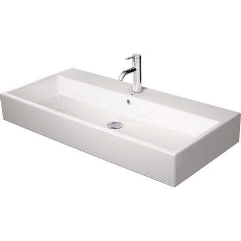 Duravit Vero Air lavabo - 100x47x16.5cm - 1 trou de robinet - avec trop-plein - blanc SW156908