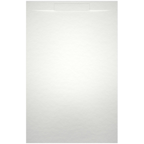 Riho Isola Receveur de douche 100x90x3cm Marbre de synthèse Structure ardoise blanc mat SW412138