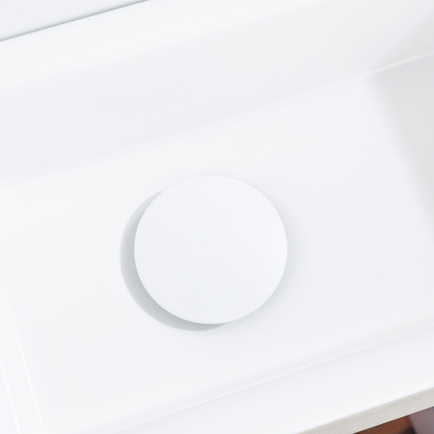 QeramiQ Fuente fonteinset – 37.5x18.5x9 cm – keramiek wit mat – kraangat rechts – mat witte kraan SW1232738