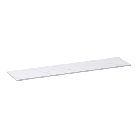 BRAUER Mirage plan vasque 200x46x2cm - aspect marbre - composite - Calacatta Gold SW721344