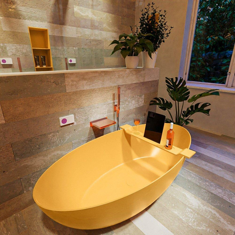 MONDIAZ FLOAT baignoire autoportante 170x80cm couleur ocre SW491529