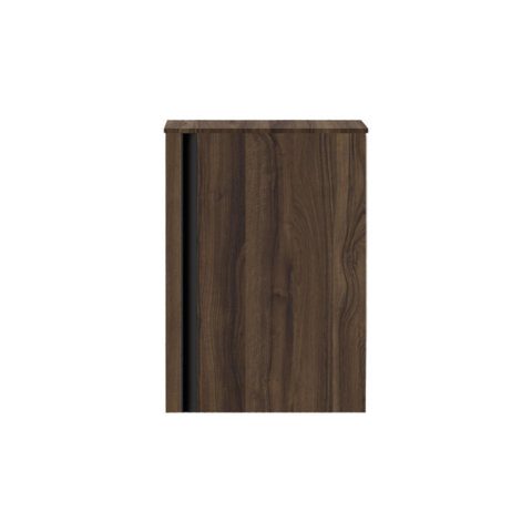 Saniclass Chaci Meuble sous-lavabo pour lave-mains - 40x55cm - 1 porte - avec plan de dessus - noyer SW1448195