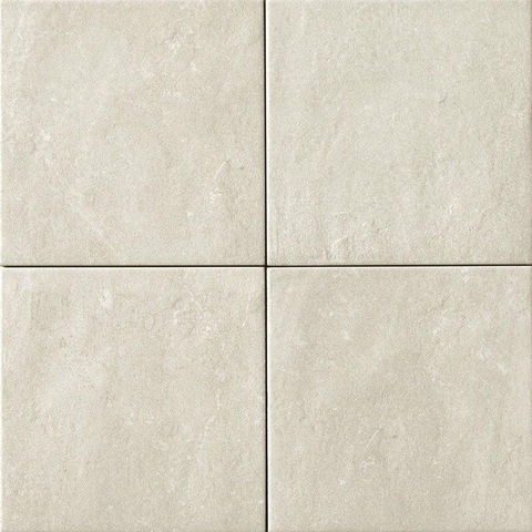 Terravito Ellino carreau mural et de sol - 20x20cm - 9mm - Carré - Aspect pierre naturelle - Blanc mat SW88626