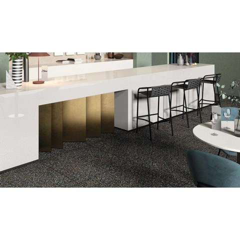 ÉCHANTILLON Ceralto Sienna Carrelage sol et mur 90x90cm 9mm rectifié R10 grès cérame Dots Multi noir SW911805