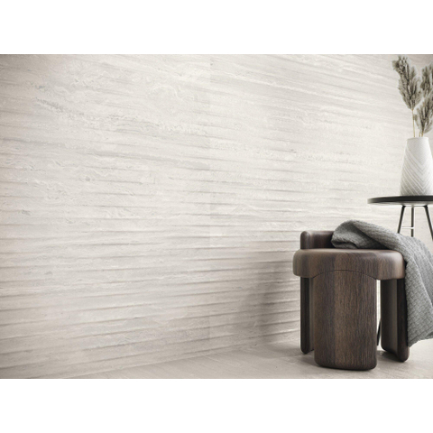 SAMPLE Terravito Dovaro Wandtegel - 30x90cm - gerectificeerd - mat Wit SW1449086