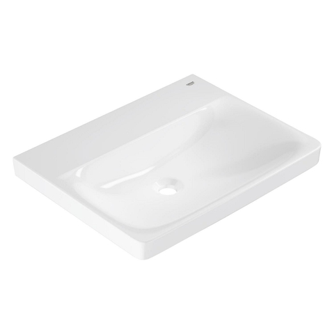Grohe Euro Ceramic Wastafel - vrijhangend - 60x 47cm - zonder kraangat - zonder overloop - exclusief wandbevestiging - alpine wit SW1234873