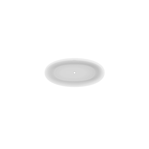 Zeza Bruno Baignoire îlot - 170x82cm - siphon - acrylique - Blanc mat SW999817