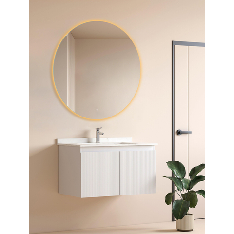 Saniclass Circle Badkamerspiegel - rond - diameter 120cm - indirecte LED verlichting - spiegelverwarming - infrarood schakelaar SHOWROOMMODEL SHOW26722