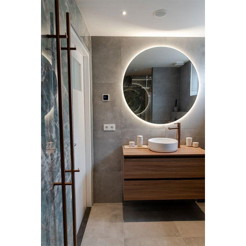 Saniclass Circle spiegel – rond Ø100 cm – indirecte LED rondom – spiegelverwarming, dimbaar SW161922