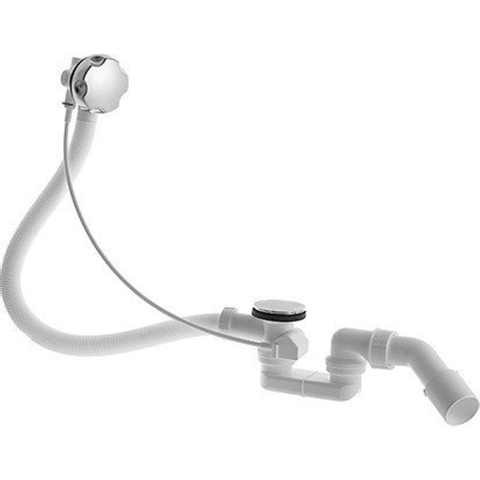 Duravit D-code Badwaste - met kabellengte - 53 cm - hoogglans chroom 0315156
