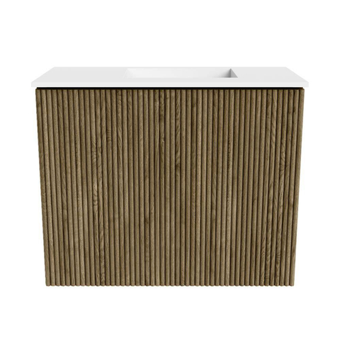 Mondiaz JOYA 50cm meuble de toilette - couleur Dusk - Vasque FAYE position Droite Sans trou de robinet couleur Talc SW1421584