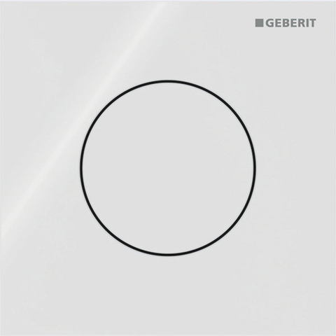 Geberit type 40 urinioir bedieningsplaat - pneumatisch - rond - wit OUTLETSTORE STORE42590