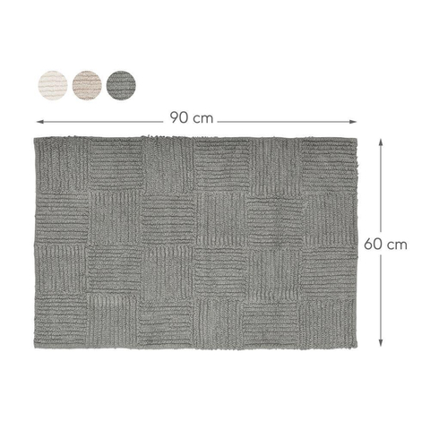 Sealskin Reverse Tapis de bain 90x60cm coton gris SW28473