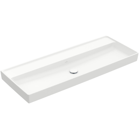 Villeroy & Boch Collaro lavabo - 120x47x16cm - sans trou de robinet - stone white mat SW358353