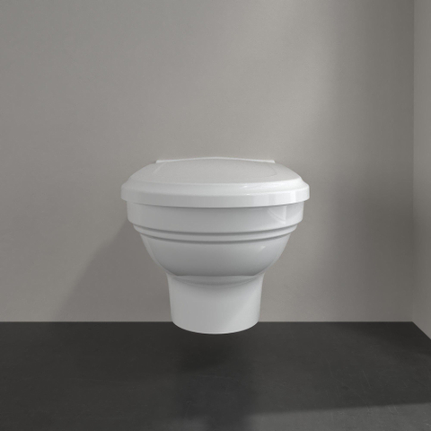 Villeroy & Boch Hommage wandcloset - 60cm - met spoelrand - diepspoel CeramicPlus - White Alpine (glans wit) GA38157