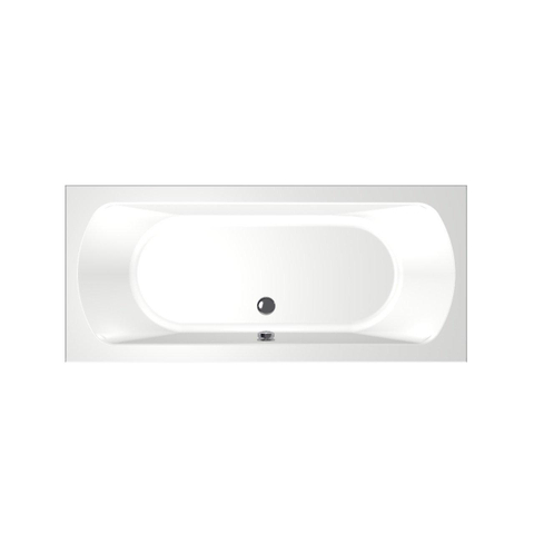 Xenz Lagoon Baignoire duo - 170x75x53 - bonde centrale - acrylique - blanc SW102938