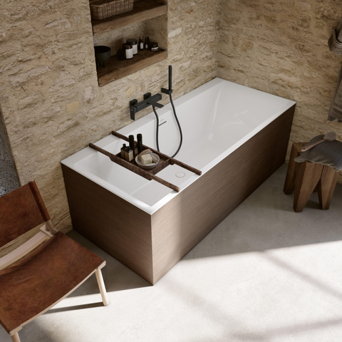 Villeroy & Boch Subway 3.0 bad - 180x80cm rechthoek ingebouwd vulsysteem - Stone White (mat wit) SW641574