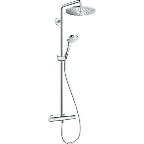 Hansgrohe Tica doucheset - 28cm - met handdouche - met glijstang - chroom SW637125