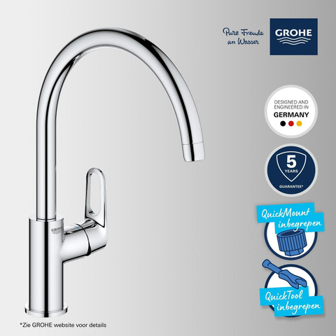 GROHE robinet de cuisine start flow - haut - chrome SW706672
