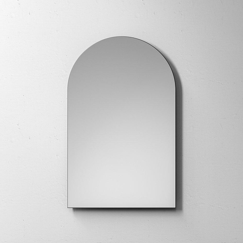 BRAUER Ruby Deluxe miroir – arrondi en haut – 60 x 95 cm – LED indirecte tout autour – Aluminium brossé SW916086