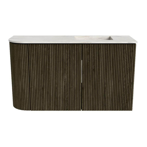 Mondiaz JOYA-DLUX 71.6cm toiletmeubel - ronding links kleur Shadow - Wastafel FAYE positie Rechts Zonder kraangat kleur Ostra. SW1423018