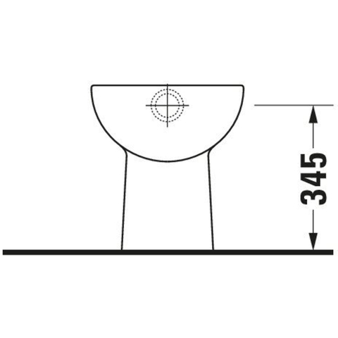 Duravit D-code Closet staand - 530mm - diepspoel verticale afv - wit 0315136