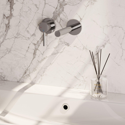 BRAUER Stripe Mitigeur lavabo encastré - bec droit et rosaces - modèle A2 - chrome SW1434709