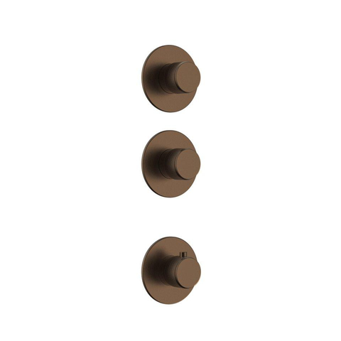 Uniforma inbouw regendouche – thermostatisch – Ø32 cm hoofddouche met waterval – zonder handdouche – bruin brons SW1577869