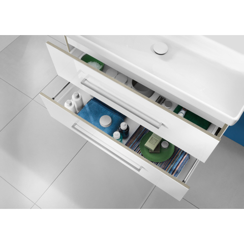 Villeroy & Boch Avento meubelwastafel - 100x47cm - 1 kraangat - met overloop CeramicPlus - White Alpine (glans wit) SW59847