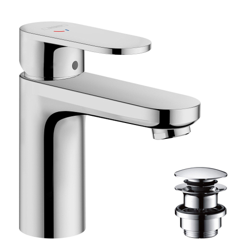 Hansgrohe Vernis Blend Wastafelkraan - opbouw - 16cm - met afvoerplug - coolstart - chroom SW1174268