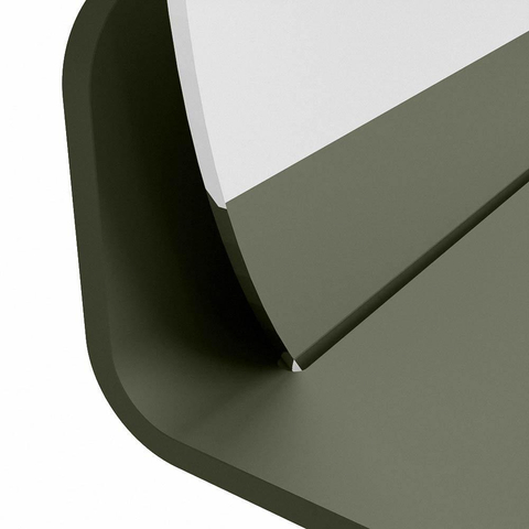 Mondiaz SPOT miroir – Ø 50 cm – avec tablette – Army (vert) SW1235484