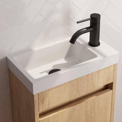 BRAUER Stripe Robinet de lavabo - apparent - noir mat SW1435180
