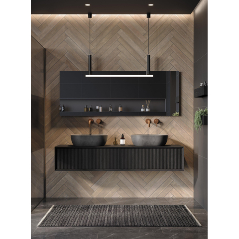 Miroir Looox M line - 100x60cm - avec éclairage et chauffage GA61642
