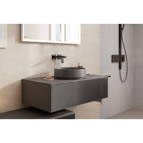 Hansgrohe Xuniva Waskom - 40x40cm - rond - zonder kraangat - zonder overloop - slate matt grey - mat grijs SW1413488