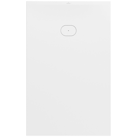 Villeroy & Boch Ecora douchebak - 160x100x4.5cm - afvoer korte zijde - white alpine (wit) SW1558913