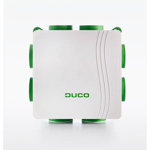 Duco Pack All-in-one avec DucoBox Focus, 2 valves de contrôle du CO2, valve de contrôle de l'humidité, interrupteur de contrôle et Pack Silent Plus SW542140