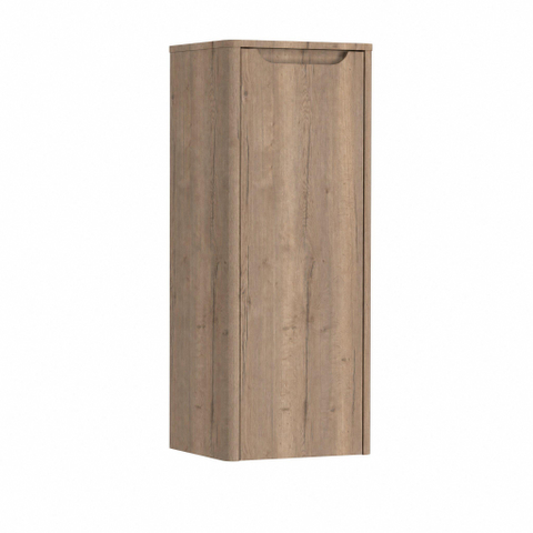 H&R Badmeubelen Juice Halfhoge kast - 40x35x100cm - met ronde hoeken - 1 deur - linksdraaiend - charleston SW911146