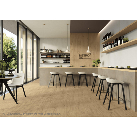 ÉCHANTILLON Terravito Flexaro Carrelage de sol et de mur - 22,5x90cm - 8mm - rectifié - (Brun) SW1221404