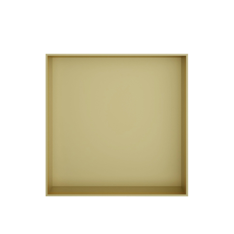Hotbath &MORE Inbouwbox of inbouwnis - 30x30x10 - frameless - PVD - geborsteld messing (goud) SW1246552