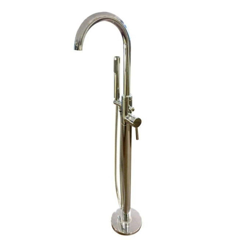 Best Design Class Robinet de bain sur pied 121cm avec couchette à main laiton chrome SW10092