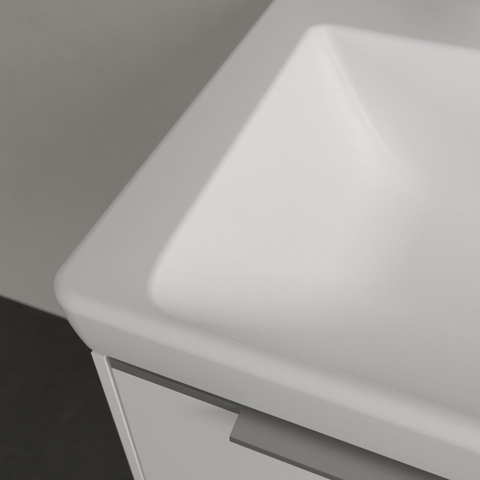 Villeroy & Boch Subway 3.0 Lavabo - 550 x 440 x 165 stone white mat (blanc) CeramicPlus - avec trop-plein SW702078