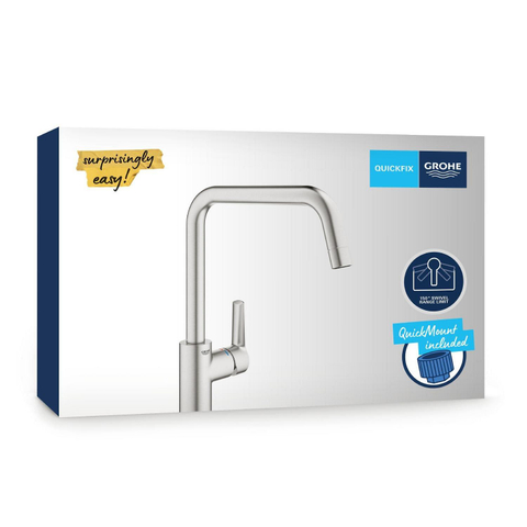Grohe Start Keukenkraan - hoog - draaibare uitloop - Supersteel (RVS) SW705168