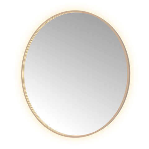 Hotbath &MORE Spiegel Round - diameter 120cm - direct en indirect LED - spiegelverwarming - dimbaar - met afstandsbediening - PVD - geborsteld koper SW1245852