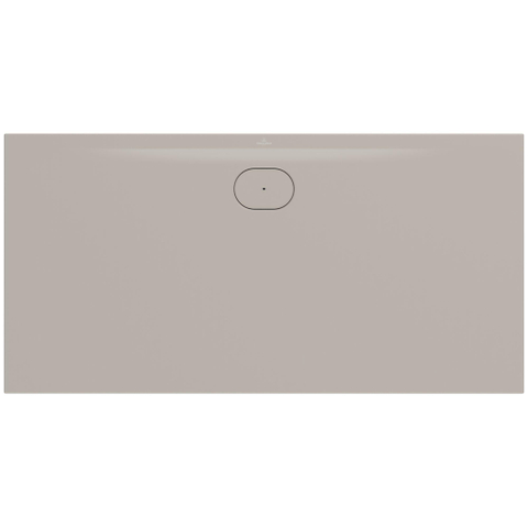 Villeroy & Boch Ecora douchebak - 160x80x3.5cm - afvoer lange zijde - almond (beige) SW1558960