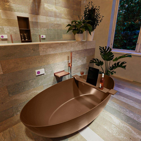 MONDIAZ FLOAT Baignoire îlot - 170x80cm - rouille SW491523
