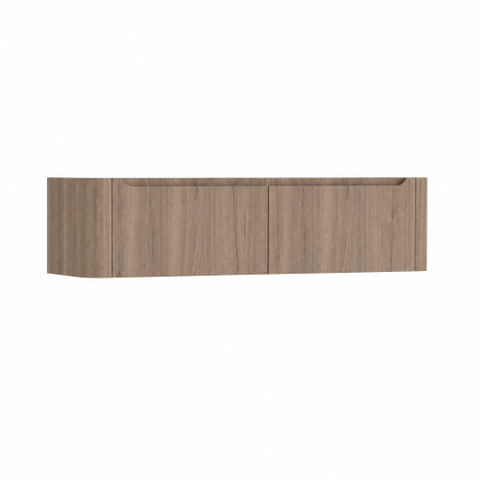 H&R meubles de salle de bains Juice Meuble sous vasque - 160x45x40cm - coins arrondis - 2 tiroirs - poignée intégrée - charleston SW862820