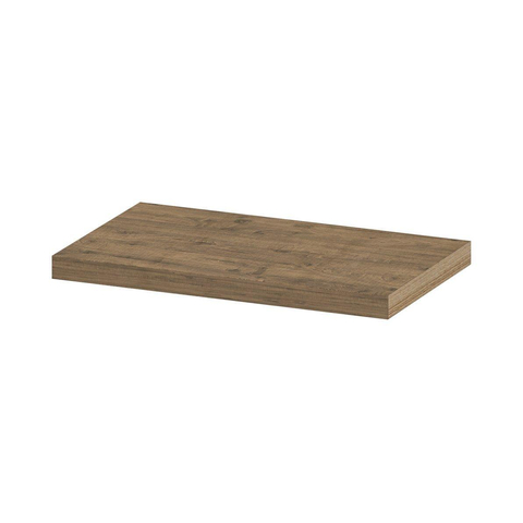 INK 35d étagère murale - 60x35x3.5cm - bord avant chanfreiné - pour niche - MFC chêne naturel SW493454
