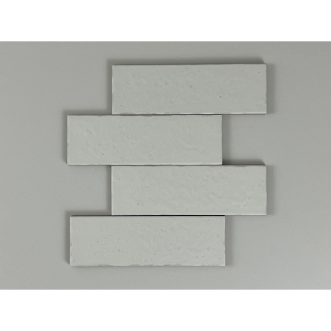 SAMPLE Terravito Nocino wandtegel - 6x18.6cm - White mat (wit) SW1221349